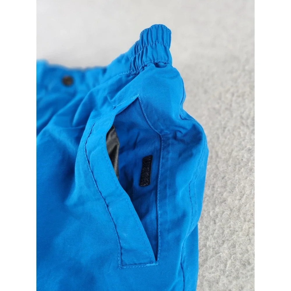 Lands End Kids Blue Ski Snow Pants Ski‎ Grow Cuffs Water Resistant Lined SZ 12
